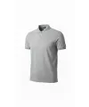 Erkek Pike Kumaş Düğmeli Yaka Regular Fit Günlük Kısa Kol Tişört T-shirt - Gri