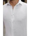 Erkek Rahat Kalıp Pamuklu Müslin Kumaş Gömlek