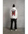Erkek SCHOOL BOY Baskılı Kapüşonlu Sweat - Beyaz