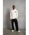 Erkek SCHOOL BOY Baskılı Kapüşonlu Sweat - Beyaz