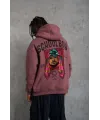 Erkek SCHOOL BOY Baskılı Kapüşonlu Sweat - Gül Kurusu