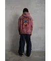Erkek SCHOOL BOY Baskılı Kapüşonlu Sweat - Gül Kurusu