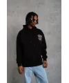Erkek SCHOOL BOY Baskılı Kapüşonlu Sweat - Siyah