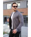 Erkek Scuba Süet Kumaş Bomber Hırka