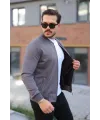 Erkek Scuba Süet Kumaş Bomber Hırka