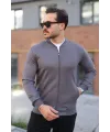 Erkek Scuba Süet Kumaş Bomber Hırka