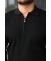 Erkek Selanik örme Yakalı Uzun Kollu Triko