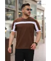Erkek şerit Detaylı Kısa Kollu T-shirt