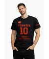 Erkek TÜRKİYE Baskılı Tişört 2026 Dünya Kupası Taraftar Forma T-Shirt - Siyah
