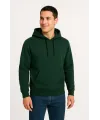 Erkek Üç İplik Kapüşonlu Kanguru Cepli SweatShirt Hoodie - Haki