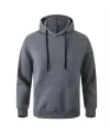 Erkek Uzun Kol Kapşonlu Basic Sweatshirt Hoodie - Füme