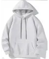 Erkek Uzun Kol Kapşonlu Basic Sweatshirt Hoodie - Gri