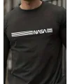 Erkek Uzun Kollu Bisiklet Yaka Viskon Sweat