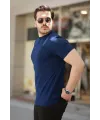 Erkek Yarım Balıkçı Yaka Kısa Kollu T-shirt