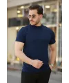 Erkek Yarım Balıkçı Yaka Kısa Kollu T-shirt