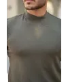 Erkek Yarım Balıkçı Yaka Kısa Kollu T-shirt