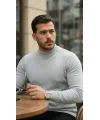 Erkek Yarım Balıkçı Yaka Pamuklu Triko