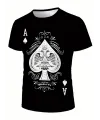 Erkekkısa Kollu Yuvarlak Yaka Desenli Viskon T-shirt