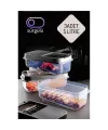 Erzak Bakliyat Saklama Kabı 3 lü Set 5 Lt Antrasit 717743