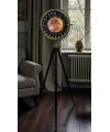 Eskitme 24 Saat Göstergeli Özel Tasarım Tripod Ayaklı Saat