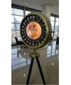 Eskitme 24 Saat Göstergeli Özel Tasarım Tripod Ayaklı Saat