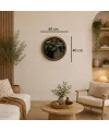 Eskitme Legacy Aynalı 40 x 40 Cm Duvar Saati