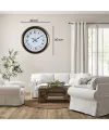 Eskitme Motifli 40 Cm Metal Duvar Saati