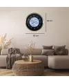 Eskitme Noble 60 x 60 Cm Metal Duvar Saati