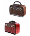 Eskitme Nostalji Tasarımlı Bluetoothlu Nostalji Radyo Ahşap Nostaljik Görünümlü