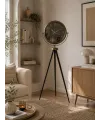Eskitme Retro Aynalı Tripod 150 x 45 Cm Ayaklı Saat