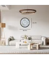 Eskitme Royal Ivory 52 x 52 Cm Duvar Saati