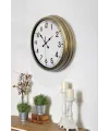 Eskitme Standart 40 Cm Metal Klasik Duvar Saati