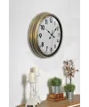 Eskitme Standart 40 Cm Metal Klasik Duvar Saati