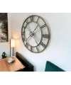 Eskitme Stil 73 Cm Duvar Saati