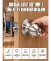 Estetik Güvenli Topuzlu Kapı Kilidi
