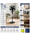 Ev Tipi Ayaklı Vantilatör - 16 İnç 5 Pervaneli - 45W Performans