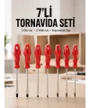 Ev Ve Atölye Kullanımına Uygun 7 Parça Tornavida Seti