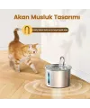 Evcil Hayvan Su Pınarı - Paslanmaz Çelik - 2.2 Litre Kapasite