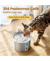 Evcil Hayvan Su Pınarı - Paslanmaz Çelik - 2.2 Litre Kapasite
