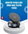 Evrensel Manyetik Araç Telefon Tutucu 360° Döner Başlık