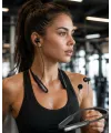 Extra Bass Kablosuz Kulaklık Uzun Bataryalı Neckband Tasarım