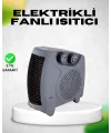 Fanlı Elektrikli Isıtıcı Termostatlı Güvenli Yanmaz Plastik Gövde