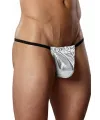Fantazi Gümüş Renk Lame Erkek String-Tanga TG274579