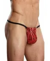 Fantazi Kımızı Lame Erkek String-Tanga TG274580