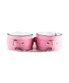 Fantezi Deri Seksi Pembe Kedi Maske Kelepçe Kırbaç Seti ( 3lü set) TG275368