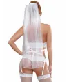 Fantezi Duvaklı Dantelli  Seksi Gelin Jartiyer Takımı TG272376
