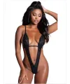 Fantezi Seksi Siyah Dantel Mikro Bayan Babydoll İç Giyim TG2710113-5