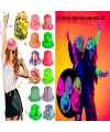 Farklı Desenlerde Plastik Neon UV Işık Parti Şapkası 1 Adet