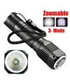 F.B.I F-82 T6 Led Zoomlu 2000 LM Yüksek Işık Şarjlı El Feneri