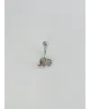 Fil Detaylı Göbek Pıercıng - Pg0150